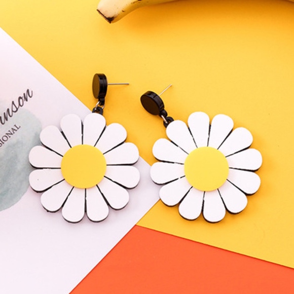 Jewelry - NEW Unique Style Sun Flower Handmade Earrings